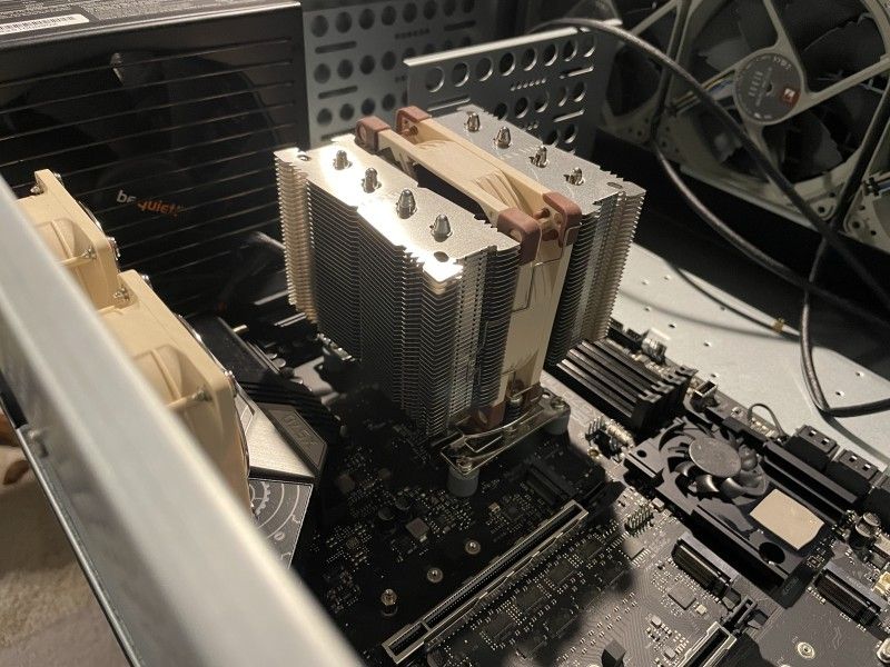 Heatsink, board, psu